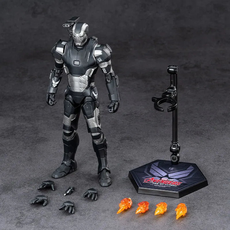 Figura de acción de War Machine Mk2 de Marvel de Zd Toys, 17,5 cm, con articulaciones móviles, modelo coleccionable para exhibir en un escritorio, un regalo para los fans adultos.