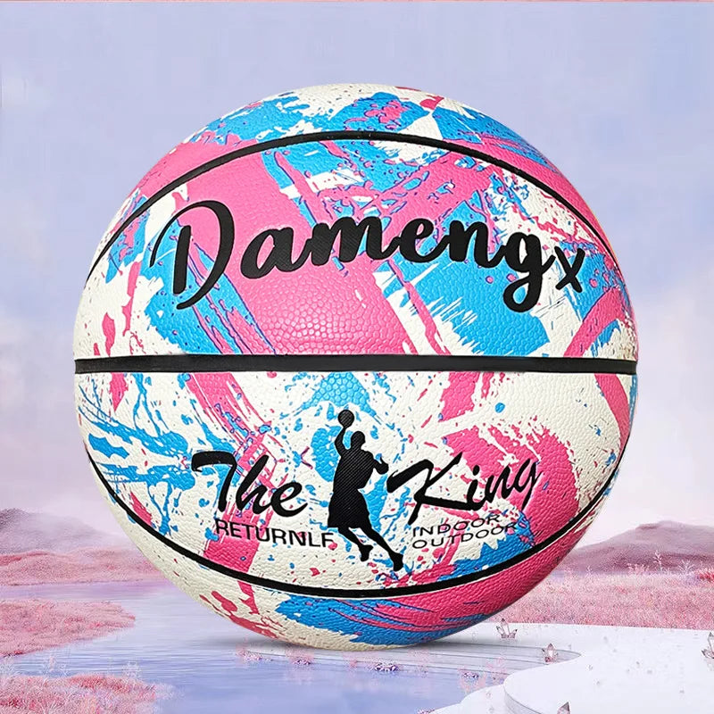 Pelotas de baloncesto tamaño oficial 5/6/7 Material de PU resistente al desgaste juego de entrenamiento de baloncesto interior al aire libre regalos de Navidad para hombres