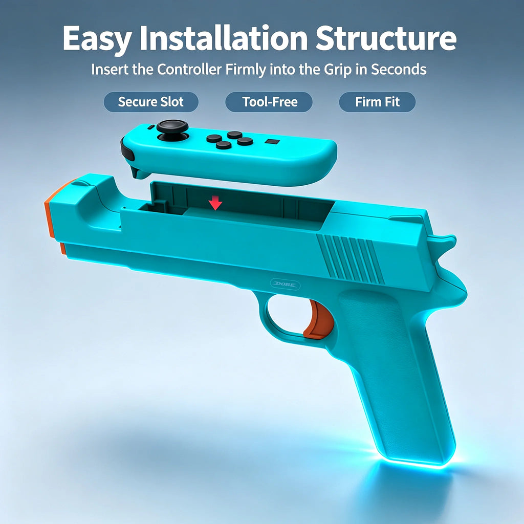 Pistola de juego para Switch/Switch OLED, soporte para Joy-con, pistola de juego con sensor táctil, Joypad, empuñadura de pistola, accesorio para Switch