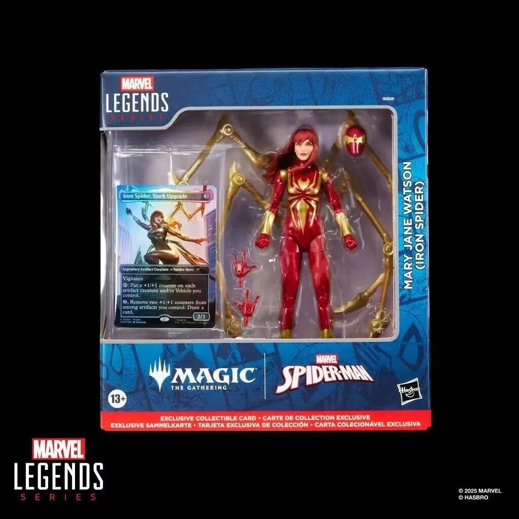 Figuras de acción originales de Hasbro Marvel Legends × Magic: The Gathering, Mary Jane Watson, Spider-Man, juguetes para niños y niñas, modelo de regalo