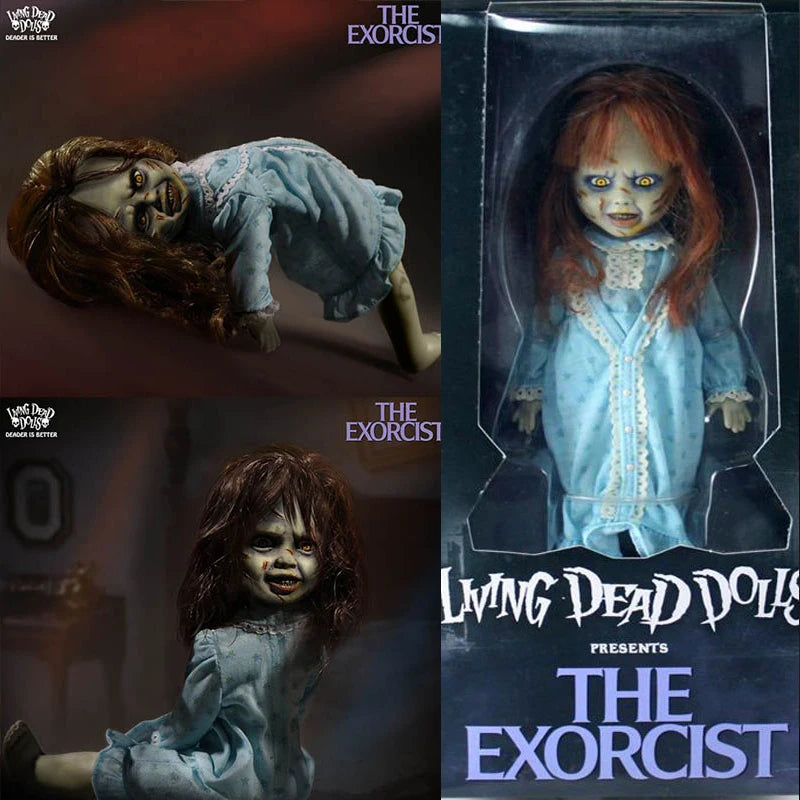 Mezco Horror Living Dead Dolls The Exorcist Anime conjunto móvil de alta calidad figura de acción de PVC juguete de modelos coleccionables regalos