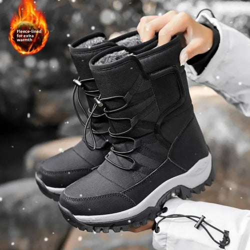 Nuevas Botas de Invierno para Hombre y Mujer, Botas de Nieve Impermeables y Antideslizantes, Botas de Esquí Cálidas, Botas de Senderismo, Botas de Viaje