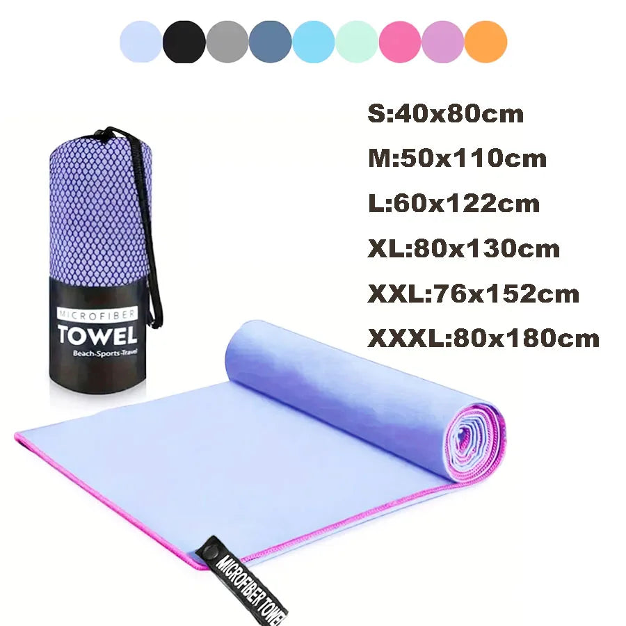 Toalla deportiva de secado rápido para natación, gimnasio, Fitness, toallas absorbentes rápidas, para acampar, correr, nadar, playa, toallas