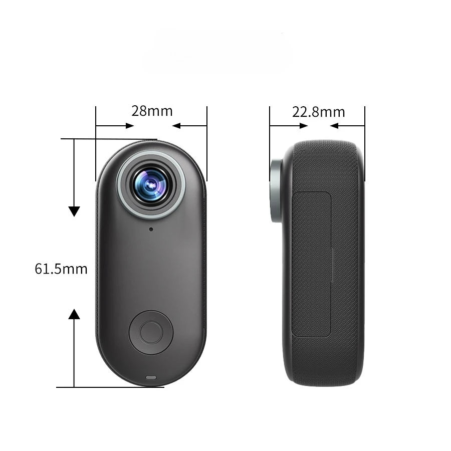 Mini Cámara WiFi HD 4K, Cámara de Acción Resistente al Agua, Cámara Corporal Magnética, Cámara de Bolsillo para Motocicleta, Cámara Deportiva para Exteriores, Vlog, Tarjeta de 64 GB