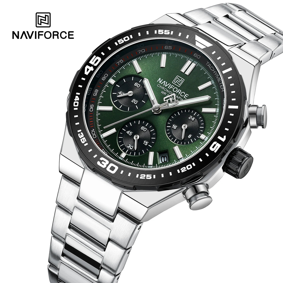 NAVIFORCE Men's Watches Quartz Fashion Business Classic Water Resistant Stainless Steel Strap WristWatch New Male Clock In 2024