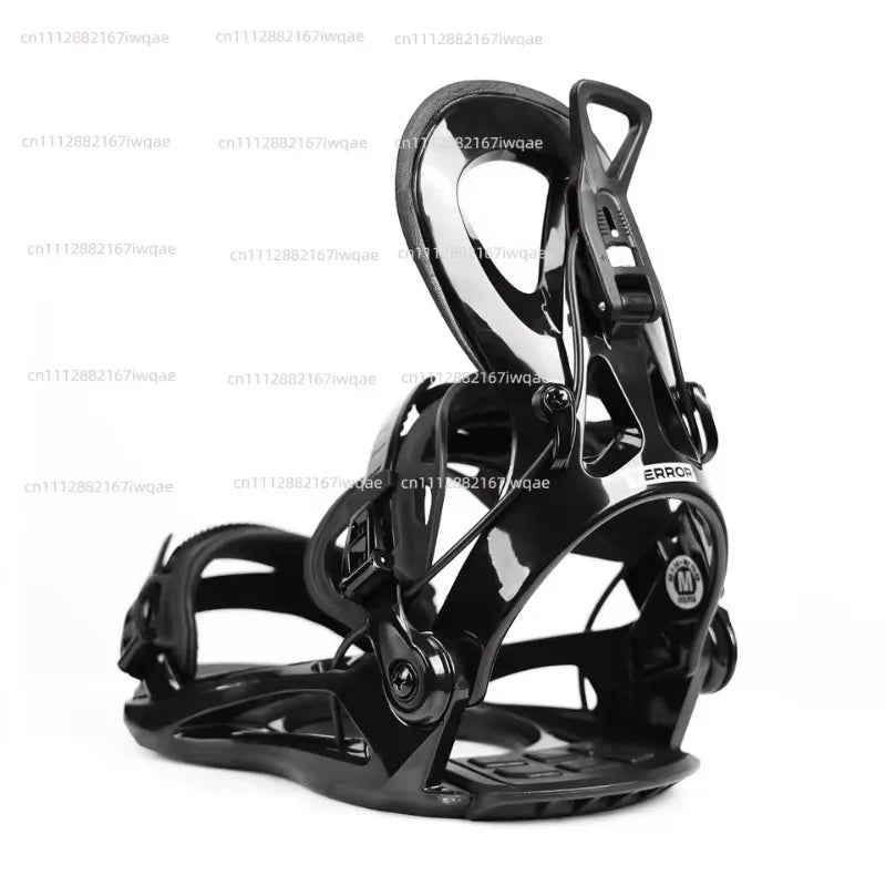 Fijaciones de Snowboard All Mountain Unisex Negro Blanco Universal para Hombres y Mujeres