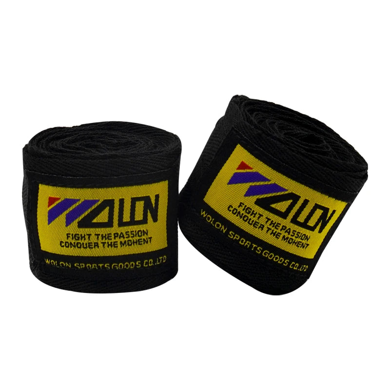 Vendaje de boxeo de algodón, 2 uds., 1,5/2/3/5M, correa deportiva, Sanda Kick Boxing, guantes de mano MMA, cinturón Protector, envolturas deportivas de boxeo, vendaje
