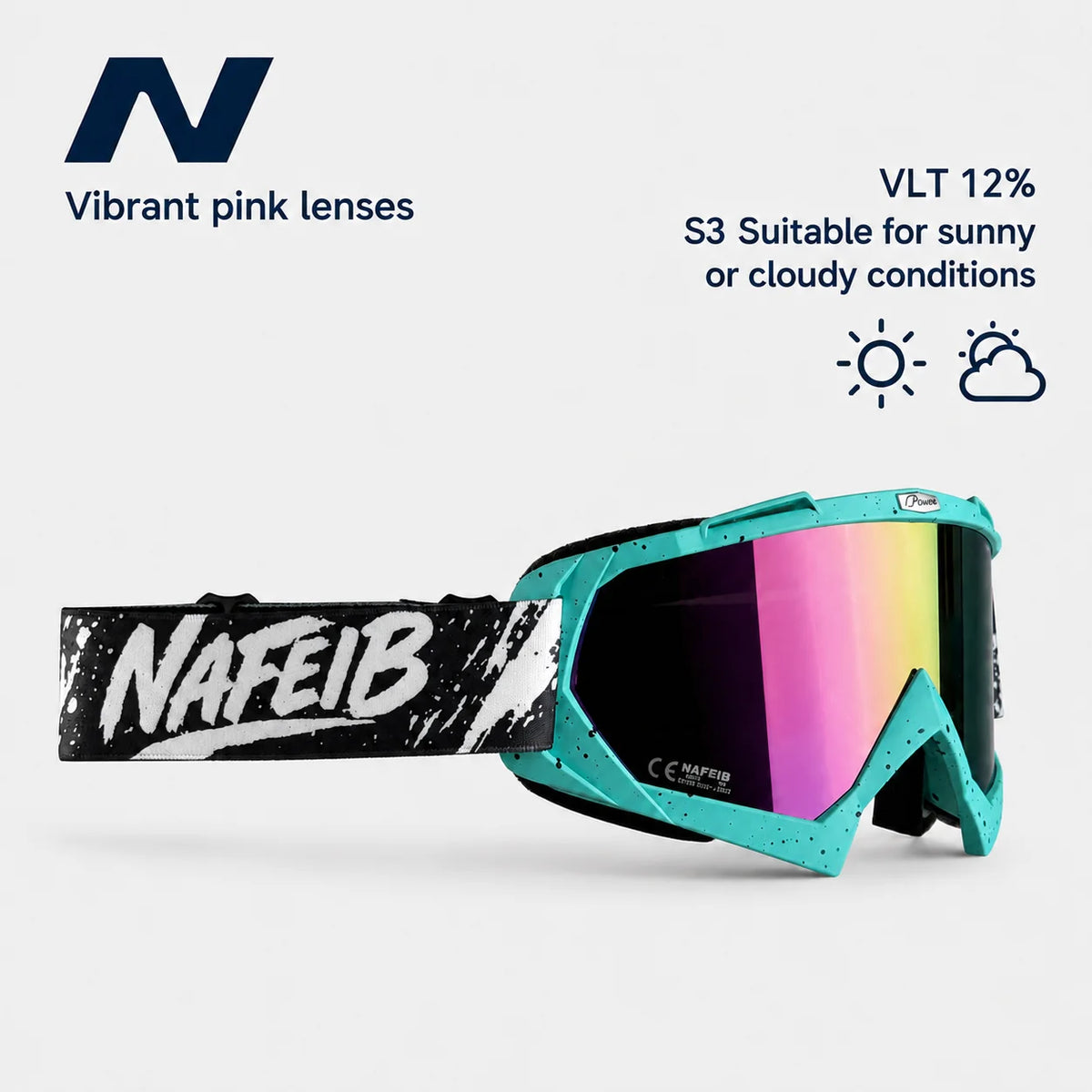 Gafas de esquí, ciclismo, motocicleta, gafas a prueba de viento, UV400, gafas de nieve para snowboard, gafas de esquí para deportes al aire libre de invierno