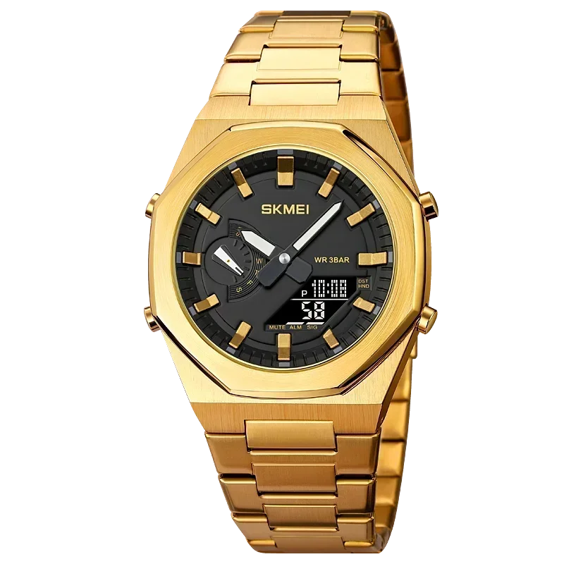 SKMEI 1816 Reloj para hombre, reloj deportivo, de moda, casual, de negocios, de cuarzo, con luz, fecha y resistente al agua