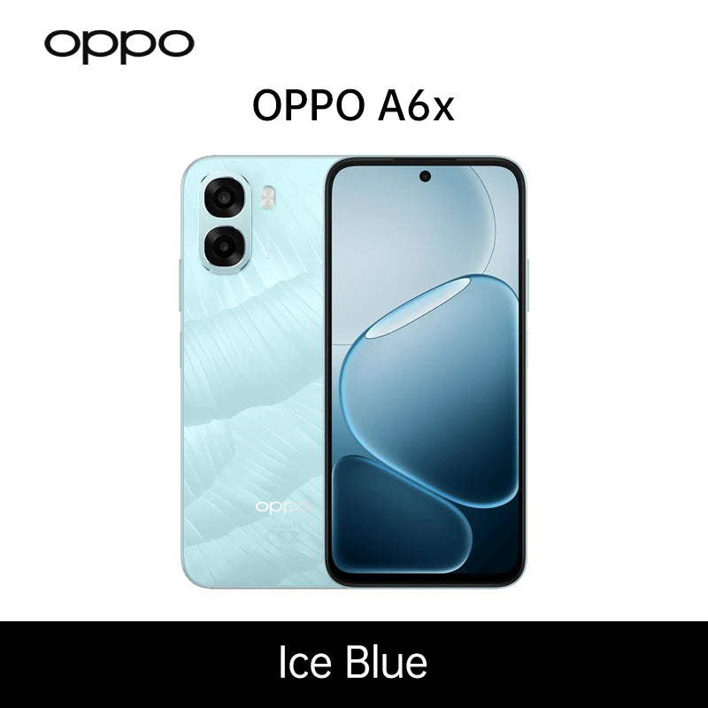 Smartphone OPPO A6x 5G versión UE, 4GB+128GB, 6GB+256GB, 6100mAh, pantalla de 6.75", ColorOS 15.0, teléfonos móviles, garantía oficial