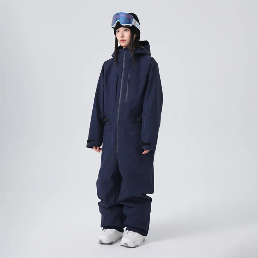 Mono de Esquí de una Pieza para Mujer, de Algodón, a Prueba de Frío, Anorak para Hombre, 3L, Cortavientos e Impermeable, комбинезон женский зимний