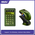 Teclado Numérico Mecánico Retro 18 de 8BitDo, con Licencia Xbox, Transparente Verde, Bluetooth 2.4G, Cableado, Intercambiable en Caliente, Modo Calculadora para Windows