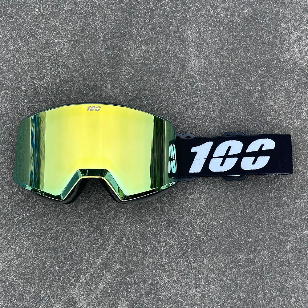 Gafas de esquí profesionales para invierno, gafas magnéticas de cambio rápido de doble capa antivaho para snowboard, equipo de esquí para hombres y mujeres