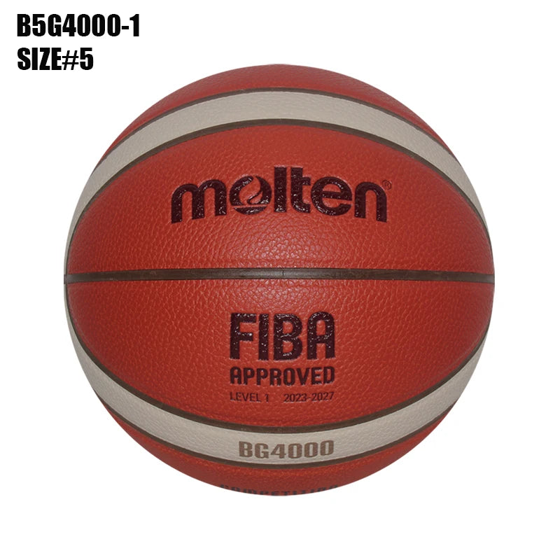 Balones de Baloncesto Originales Molten 2027, Tamaño 7/6/5, Material PU, para Juegos en Interiores y Exteriores, Entrenamiento, Hombres y Mujeres, Baloncesto