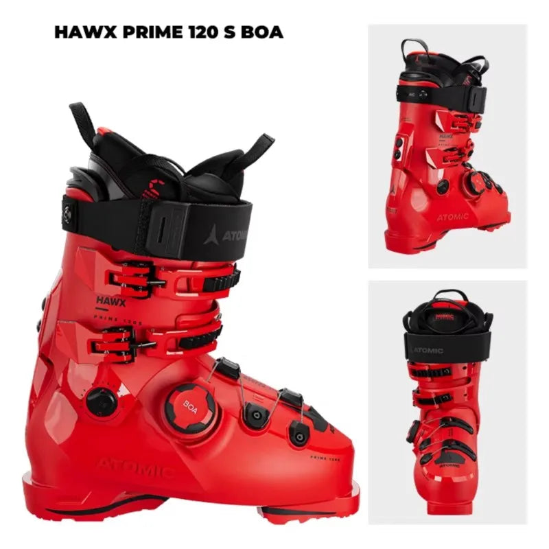 Botas de esquí para hombre con cuatro botones para snowboard y doble tabla
