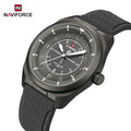 Reloj deportivo táctico militar NAVIFORCE para hombre, con correa de silicona luminosa, movimiento de cuarzo, resistente al agua 3ATM y caja de aleación de zinc