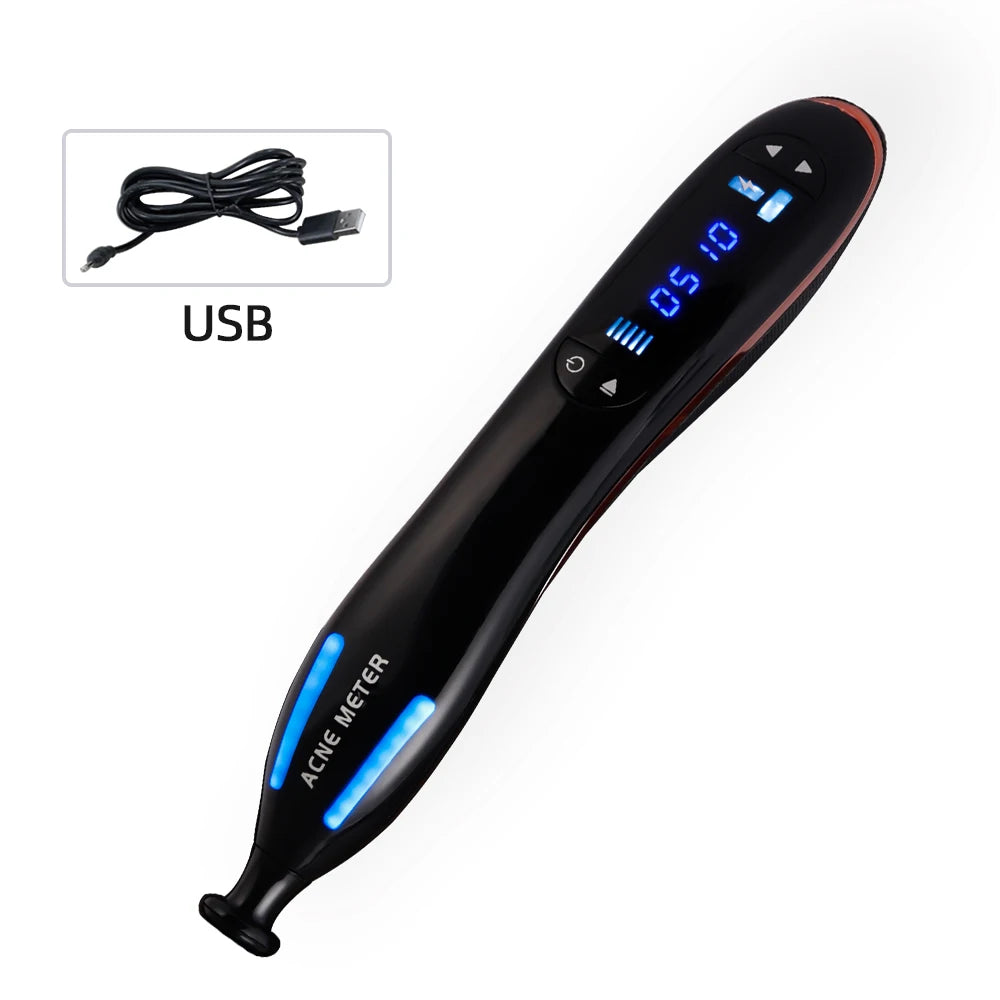 Pluma de Plasma de luz azul para eliminación de cicatrices y acné, terapia de envejecimiento antiarrugas, dispositivo de belleza, máquina para el cuidado de la piel Facial
