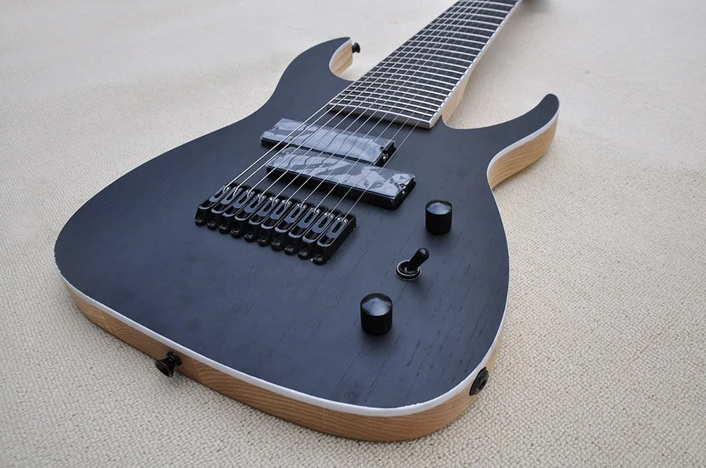 Guitarra Eléctrica de 10 Cuerdas con Diapasón de Palisandro, Herrajes Negros, Servicio de Personalización