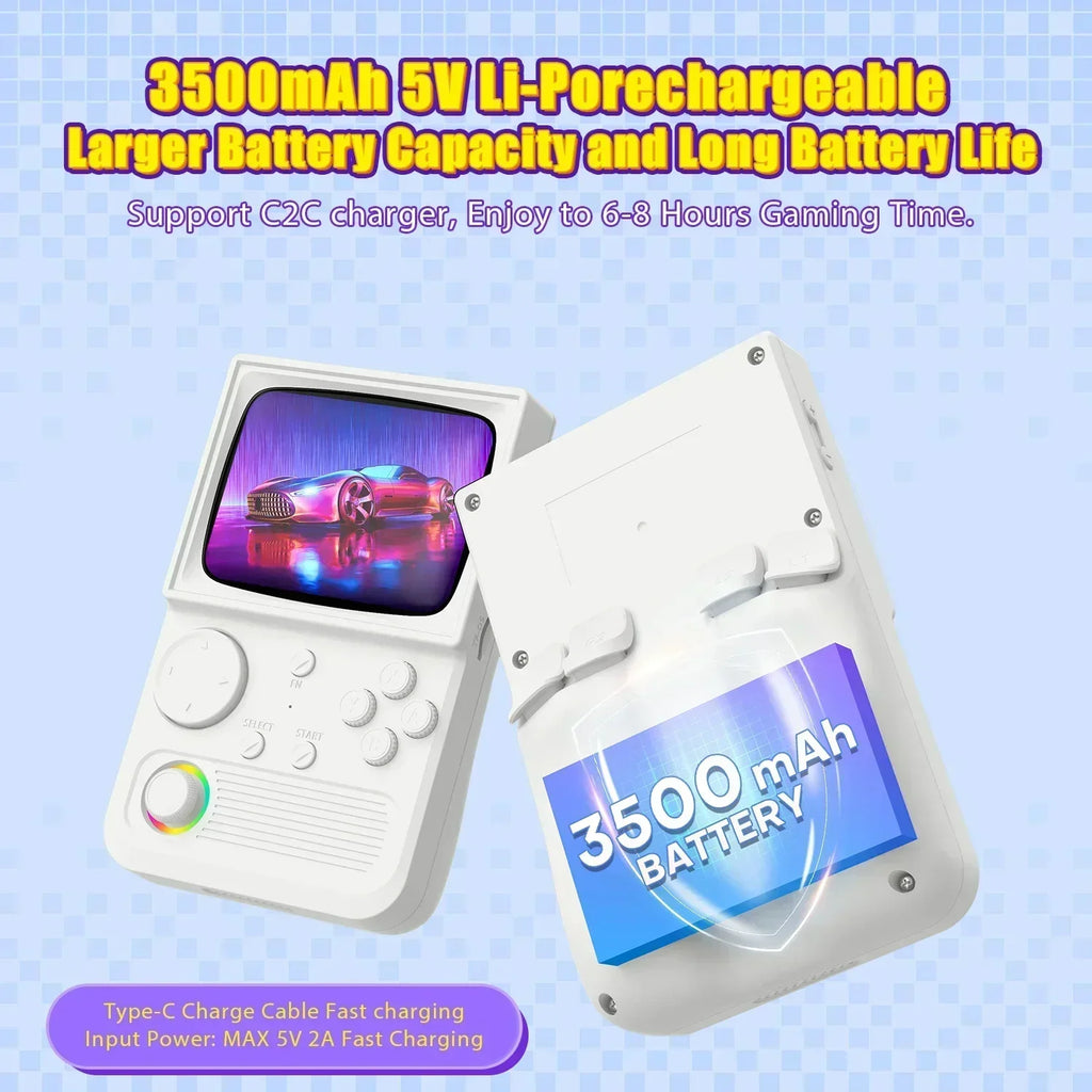 Consola de juegos portátil retro RG35, sistema EmuELEC, pantalla IPS de 3.5'', multijugador Wi-Fi, consola de videojuegos de bolsillo portátil