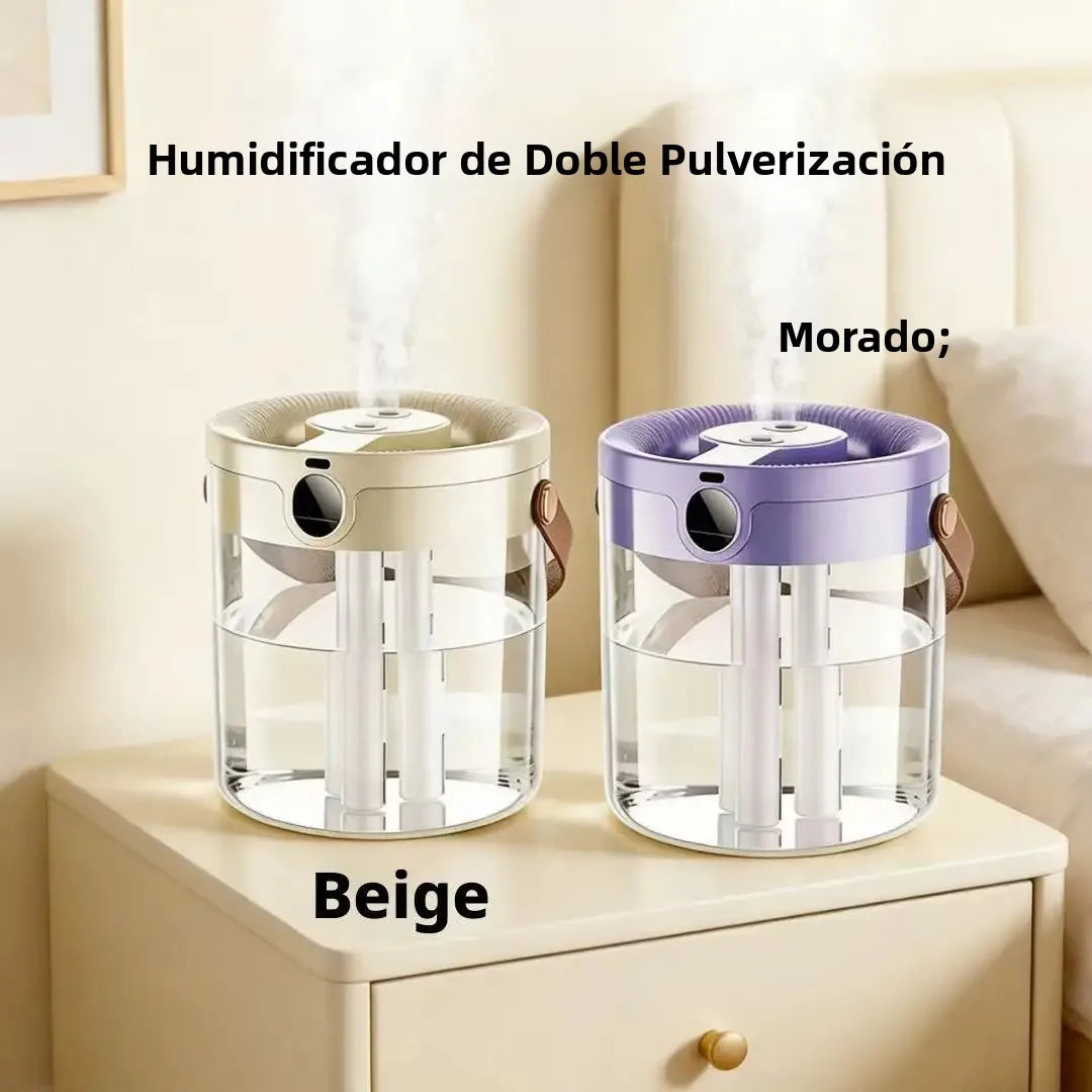Humidificador de triple pulverización, silencioso, gran volumen de niebla, gran capacidad para dormitorio, sala de estar, oficina, hogar, seguro para mujeres embarazadas y bebés
