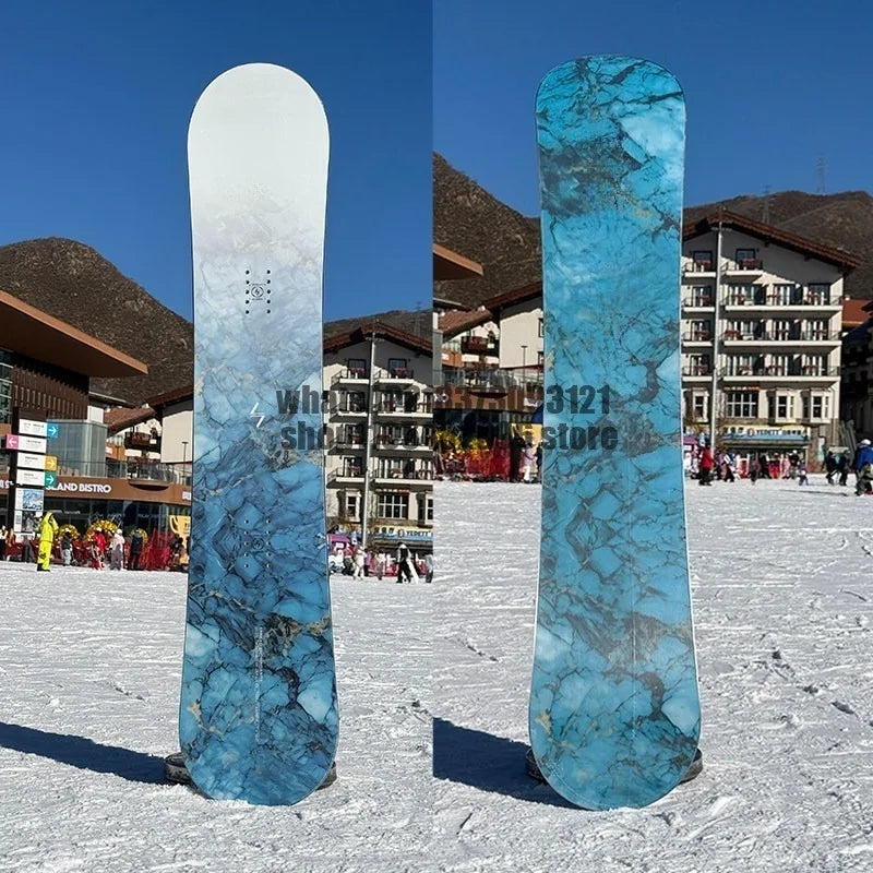 Tabla de snowboard plana multiusos con chapa de madera para adultos, hombres y mujeres