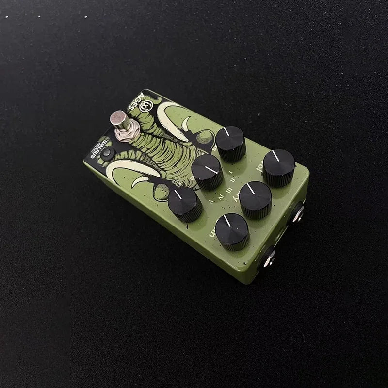 Pedal de efectos de guitarra LY-ROCK Walrus 5 en 1 Pedal Overdrive de rock multimodo