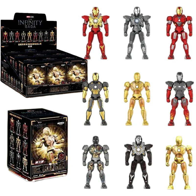 Figuras de Acción de Iron Man MK9 MK17 MK18 MK19 MK20 MK21 MK22 MK23 MK24 de Tony Stark de Avengers, Juguetes Ensamblados, Caja Sorpresa, Regalos