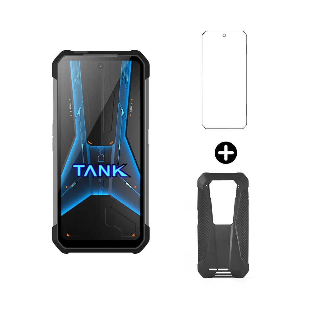 Teléfono Móvil Unihertz Tank 3 Pro, Resistente, con Proyector, Android 5G, 23800mAh, 512GB, 36GB RAM, Cámara de 200 MP, Dimensity 8300