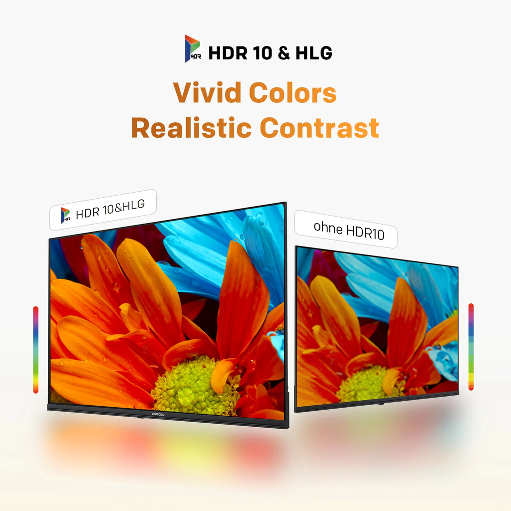 Televisor Coocaa 40" Full HD QLED – Google Cast integrado, 60Hz, HDR10 y HLG, Dolby Audio, Bluetooth 5.1, tecnología Qyocare 5.0 anti luz azul, sin parpadeo, 2 puertos HDMI y 2 puertos USB, brillo de 200 cd/m², relación de contraste 5000:1
