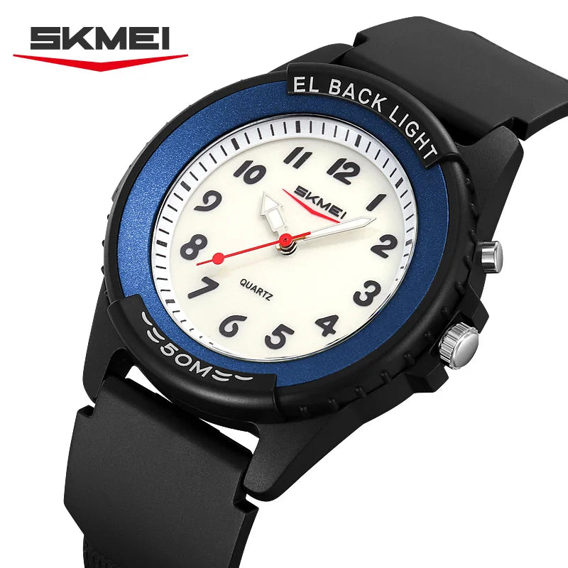 SKMEI 2433 Fashion Men’s Quartz Watch Simple Design Luminous Hands Wristwacth 50M Waterproof Sports Casual Watches for Man