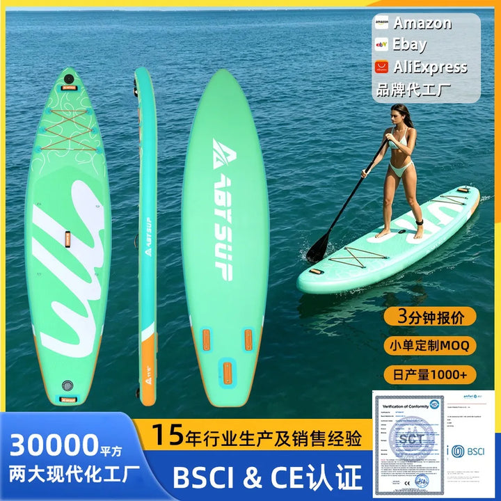 Tabla de Paddle Surf Inflable Fácil de Transportar, Kit Completo para Playa y Surf
