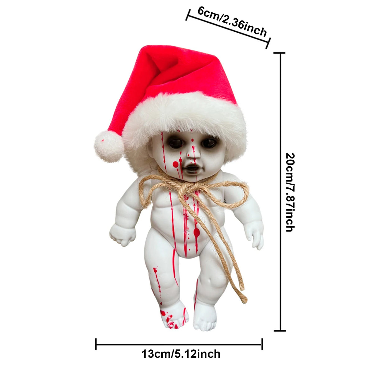 Muñeco aterrador de Halloween, decoraciones navideñas, accesorios de terror para Bar, fiesta, decoración del hogar, fantasma de bruja espeluznante