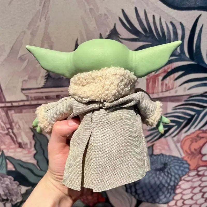 Figura de acción de Star Wars Yoda Baby Grogu de 28 cm, modelo adorable en stock, regalo de cumpleaños para niños, muñeco coleccionable de The Mandalorian, adorno.