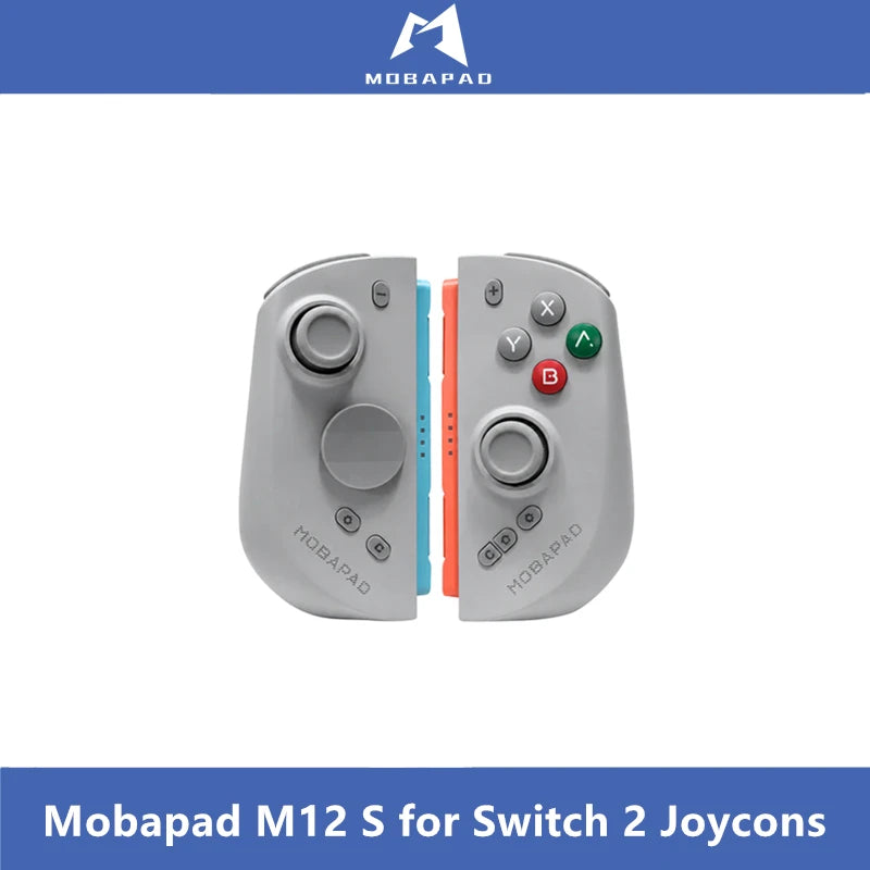 Mobapad Negro, Blanco, Gris Gamepa: Los Mejores Controles de Juego de Tercera Parte para Switch 2 Joycons: Mobapad M12 S con Bolsa, Agarre de Carga y Control de Juego