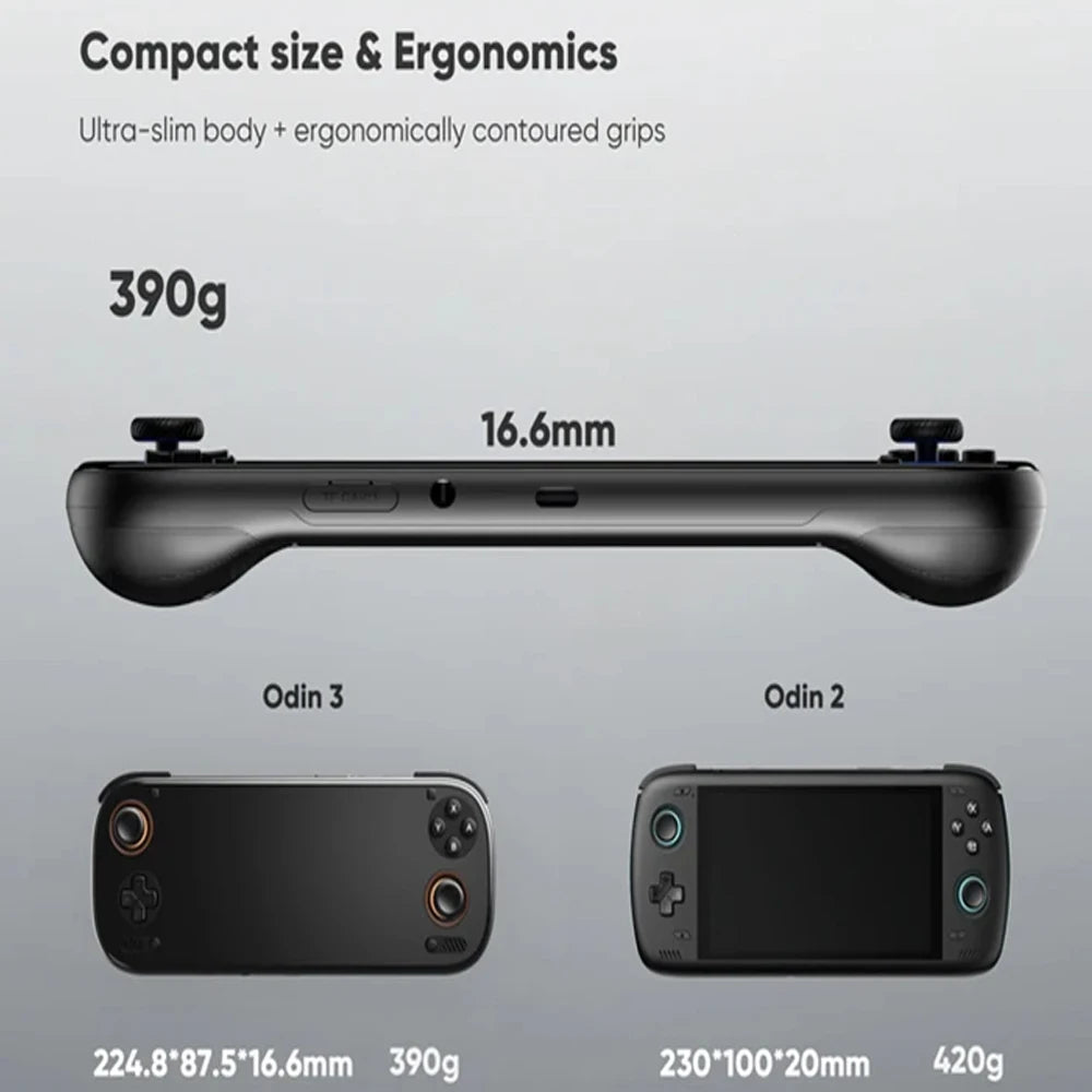 AYN Odin 3 Handheld Game Console 6 Inch AMOLED Screen 1920*1080 Android 15 8000mAh WIFI7 BT 6.0 Gming Video Player