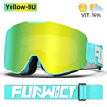 Gafas de esquí antiniebla FUNWICT para hombres, mujeres y adultos, protección UV400, lentes de doble capa, gafas para nieve, snowboard, motos de nieve, esquí