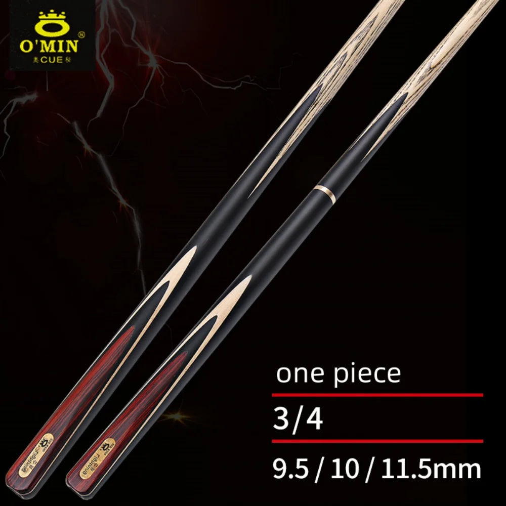 Taco de billar snooker OMIN serie Flash Lightning de 57", 9.5/10/11.5mm, set completo