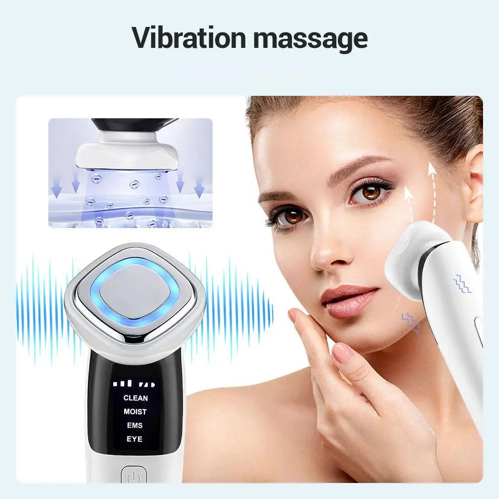 Masajeador Facial EMS, Dispositivo de Belleza, Máquina de Lifting Facial, Microcorriente, Instrumento Reafirmante y Tensor de Piel para Ojos, Herramienta de Cuidado de la Piel con Vibración