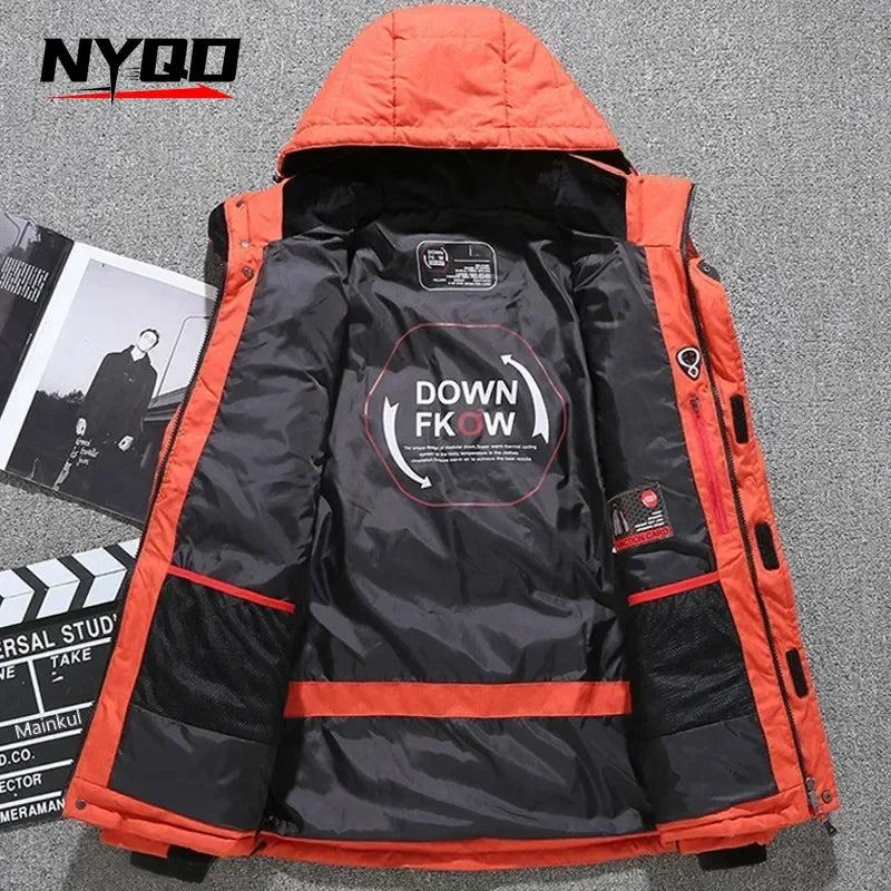 Nuevo Conjunto de Chaqueta y Pantalones de Esquí Térmicos para Invierno, Traje de Snowboard para Hombre, Ropa Abrigada para Moto de Nieve, Overol
