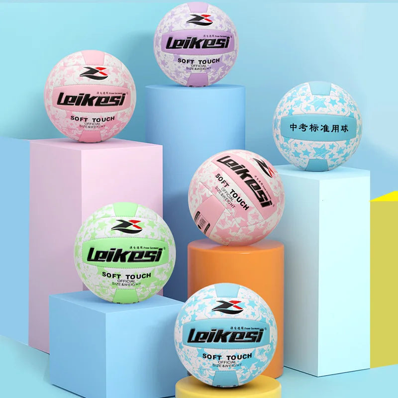 Voleibol de costura de tamaño 5, pelota de juego de entrenamiento en grupo profesional, duradera, alta elasticidad, suave, para playa, al aire libre, regalos