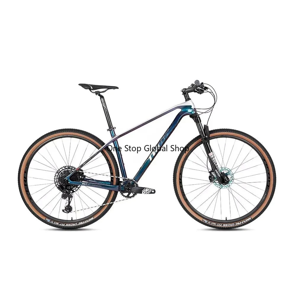 My Store Bicicleta de Montaña Año Nuevo Max M9100 27 Velocidades 29 Carbono HC+Plata Unisex T1000 Sillín Cómodo 150-165cm