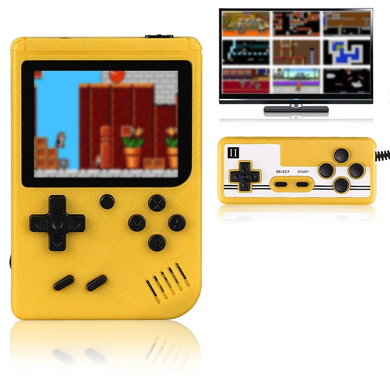 Mini consola de videojuegos portátil retro, 400 juegos integrados, pantalla LCD de 3.0 pulgadas, regalo para niños, consola portátil de 8 bits con salida AV