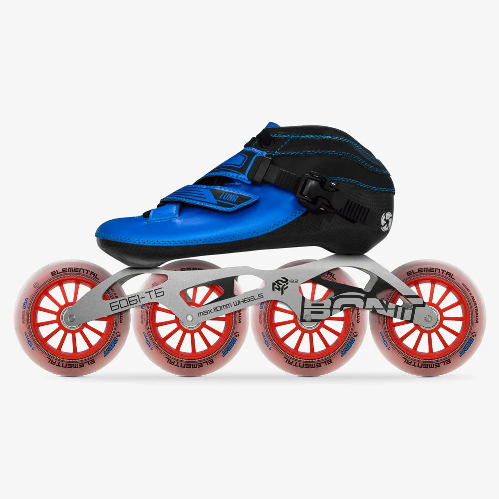 100% patines de velocidad BONT originales LUNA 2PT patín en línea botas de fibra de carbono termomoldables patines de carreras tipos niños adultos