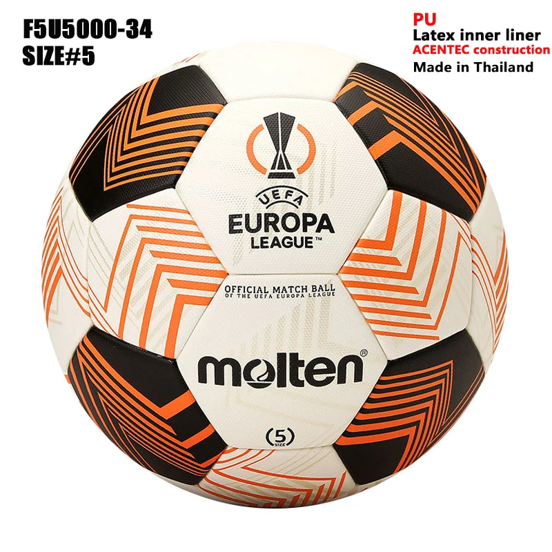 Balones de Fútbol Molten 2027, Tamaño Estándar 5 y 4, Alta Calidad, para Deportes de Equipo al Aire Libre, Partidos, Entrenamientos de Fútbol