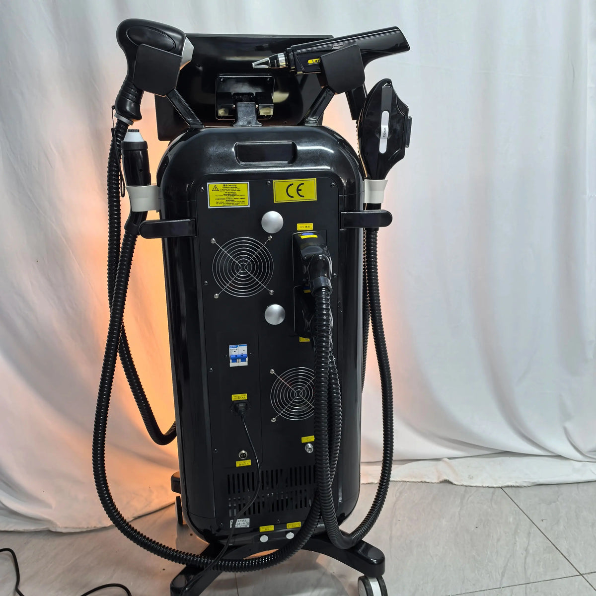 Dispositivo de Depilación Láser de Diodo Profesional 4 en 1 de 5000W y 10 Barras IPL, 4 Longitudes de Onda, Láser Pico, Dispositivo de Fotorejuvenecimiento RF