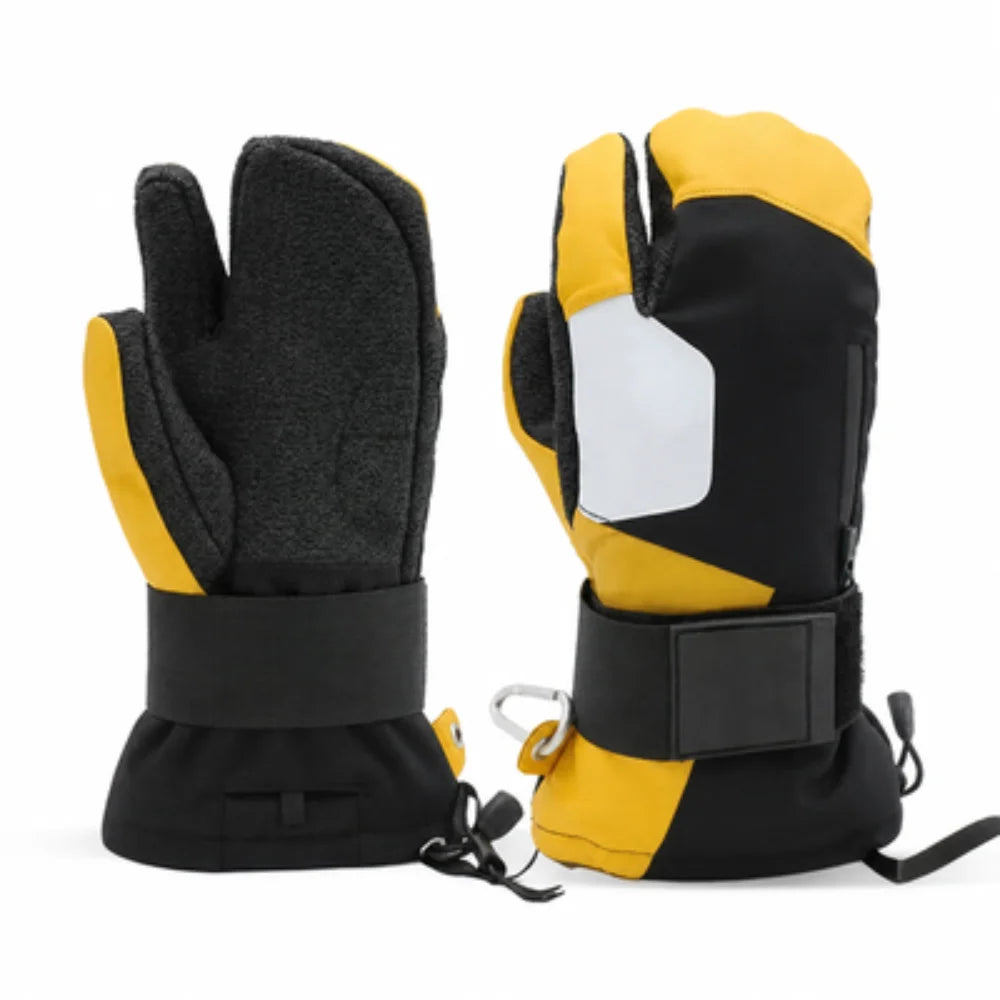 Guantes de esquí con protección integrada para la muñeca, guantes de esquí de invierno, material de aramida resistente al desgaste, para snowboard, para hombres y mujeres, guantes térmicos para esquí en la nieve.