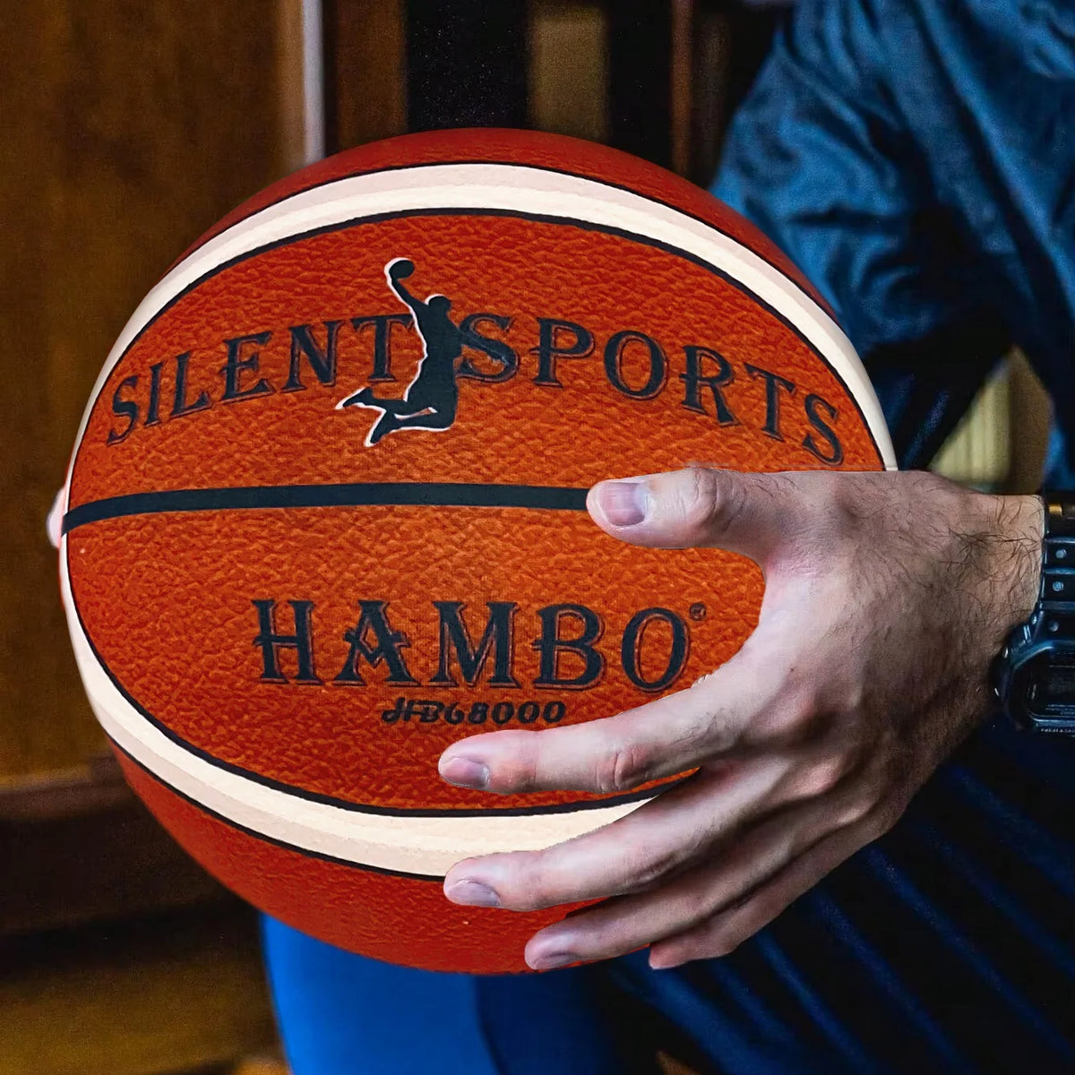 Funda de tela de baloncesto silenciosa para interiores, talla 7 # /6 # /5 #   Pelota silenciosa de espuma suave y elástica, pelota deportiva sin ruido, juego deportivo para adultos y niños