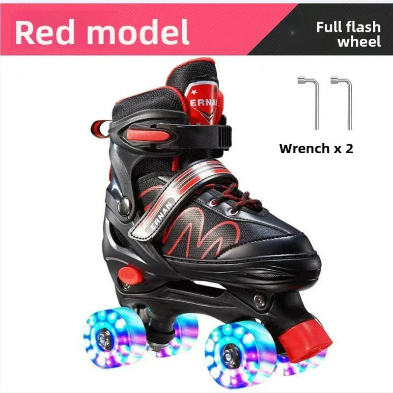 Patines en Línea Ajustables para Niños, Patines de Ruedas Iluminadas para Niños y Niñas, Zapatos de Patinaje para Deportes al Aire Libre