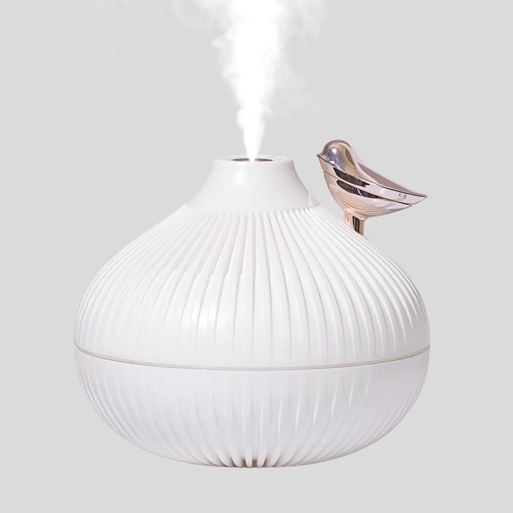 Humidificador de aire USB de 300ml, Mini difusor de Aroma de agua con luz LED nocturna cálida para el hogar, Humidificador ultrasónico de niebla fría