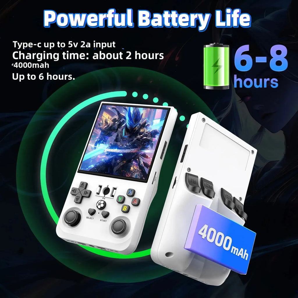 RG46 Retro Handheld Video Game Console RK3326 Chip 64/128G Linux System Open Source 4‘’HD Screen Portable Pocket Game Player